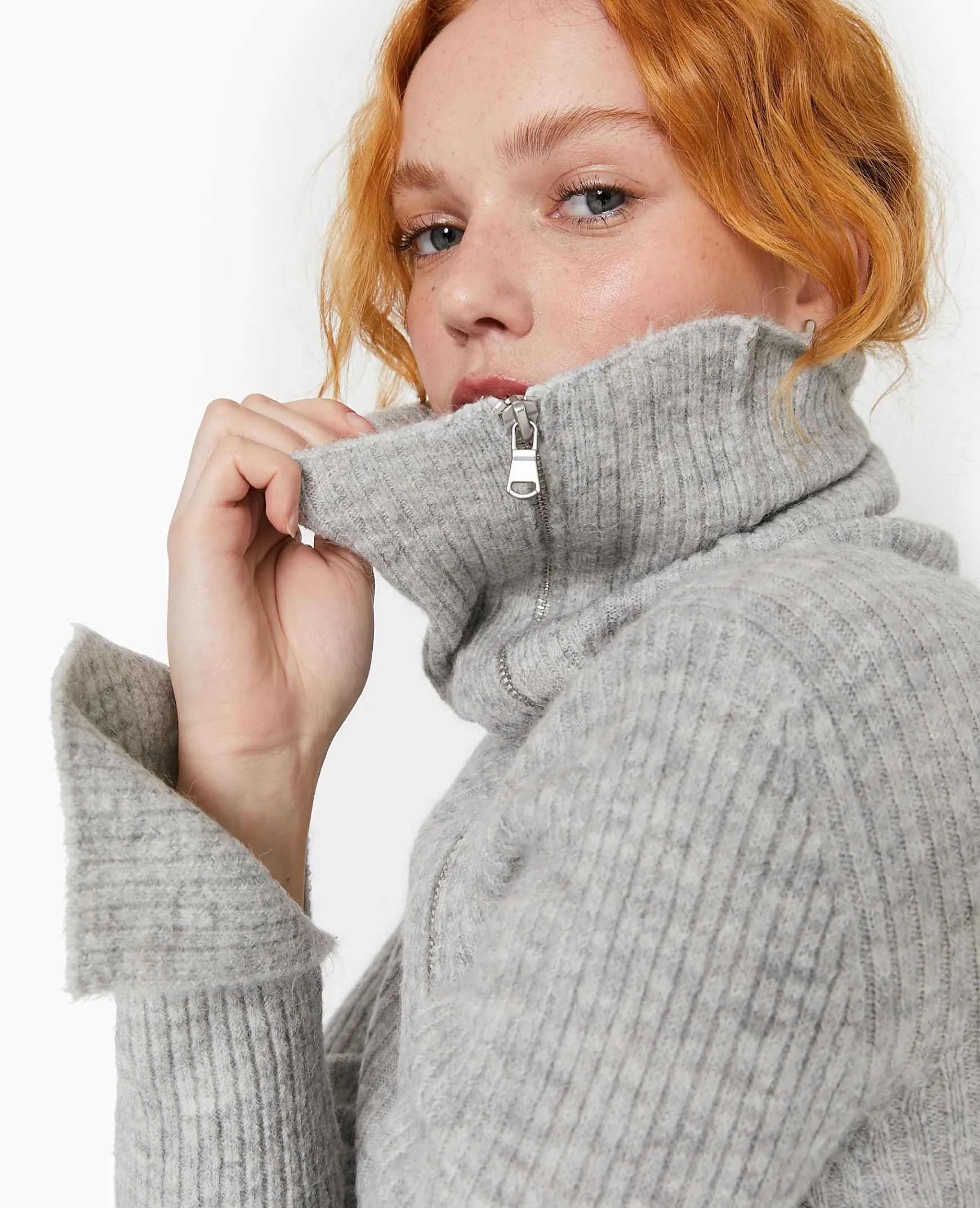 Pimkie Pull Et Gilet^Gilet Zippé En Maille Côtelée -
