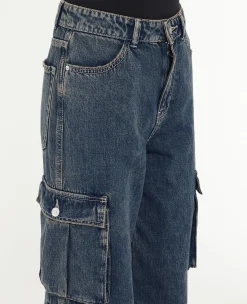 Pimkie Pimkie Positive|Jean^Jean Cargo Large Effet Dirty -