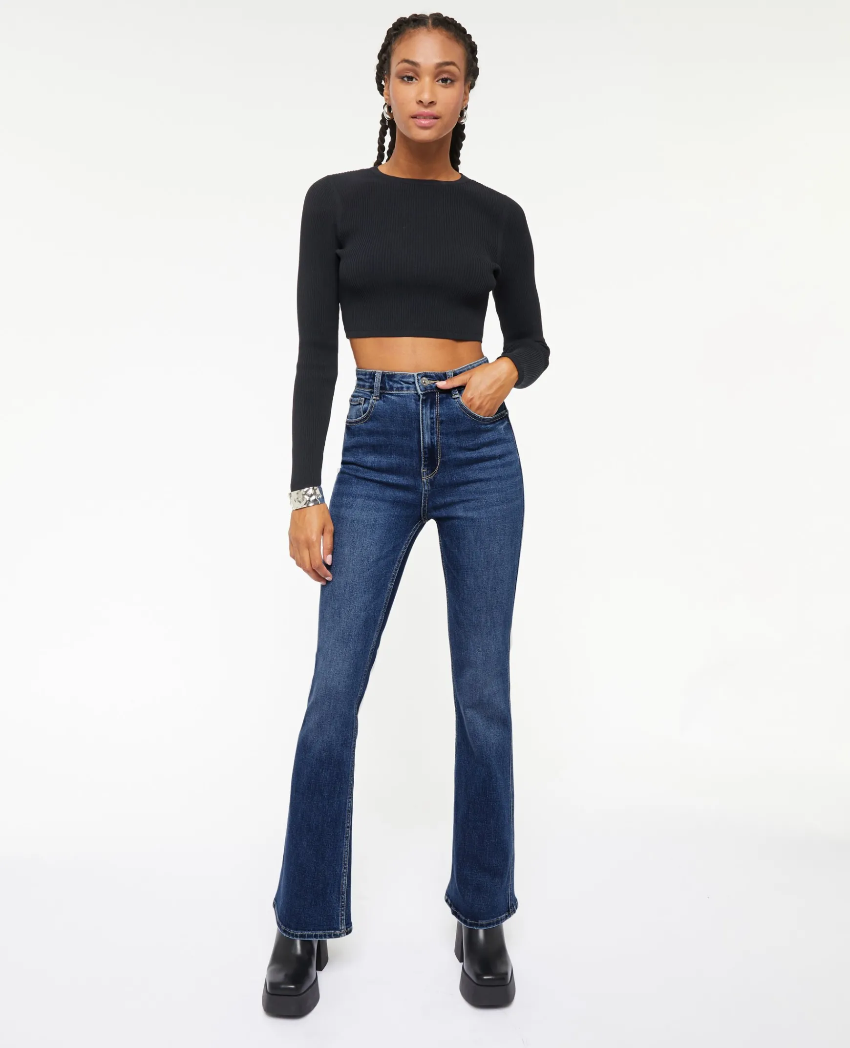 Pimkie Toute La Collection|Pimkie Positive^Jean Flare Taille Haute -