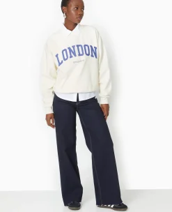 Pimkie Toute La Collection|Jean^Jean Flare Taille Haute Avec Bas Coupés -