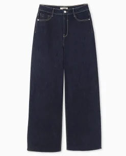 Pimkie Toute La Collection|Jean^Jean Flare Taille Haute Avec Bas Coupés -