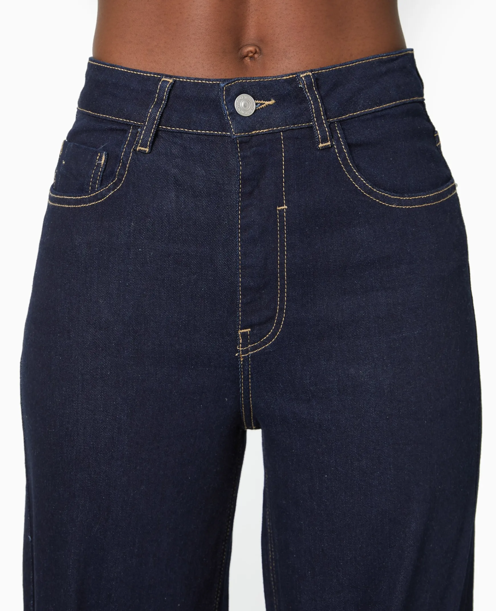 Pimkie Toute La Collection|Jean^Jean Flare Taille Haute Avec Bas Coupés -