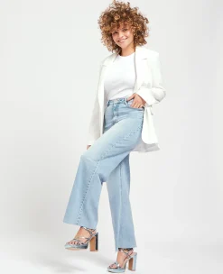 Pimkie Jean|Pimkie Positive^Jean Large Effet Délavé -