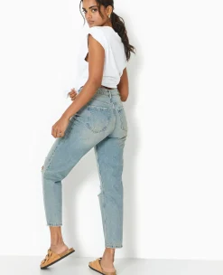 Pimkie Toute La Collection|Pimkie Positive^Jean Mom Taille Haute Destroy -