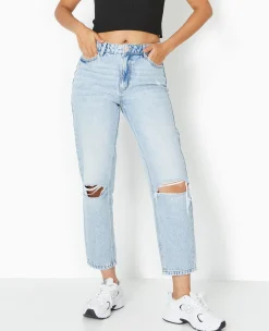 Pimkie Toute La Collection|Pimkie Positive^Jean Mom Taille Haute Destroy -