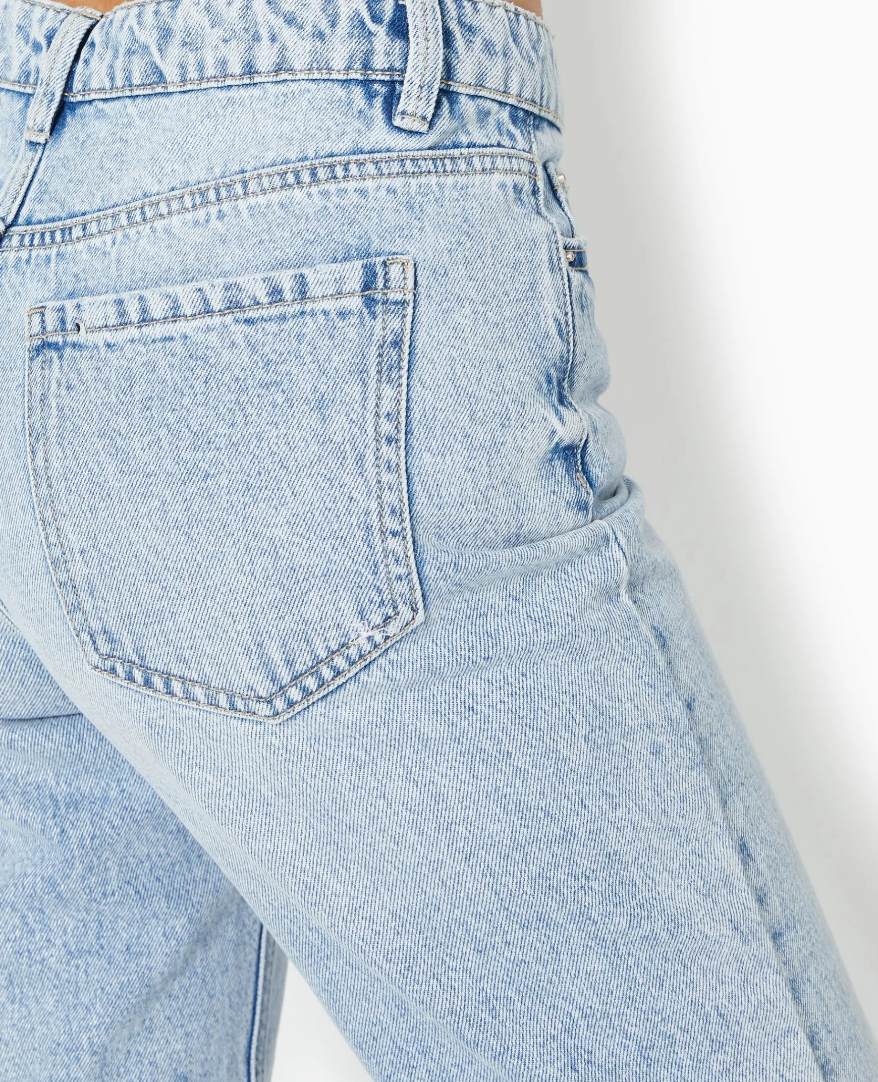 Pimkie Toute La Collection|Pimkie Positive^Jean Mom Taille Haute Destroy -