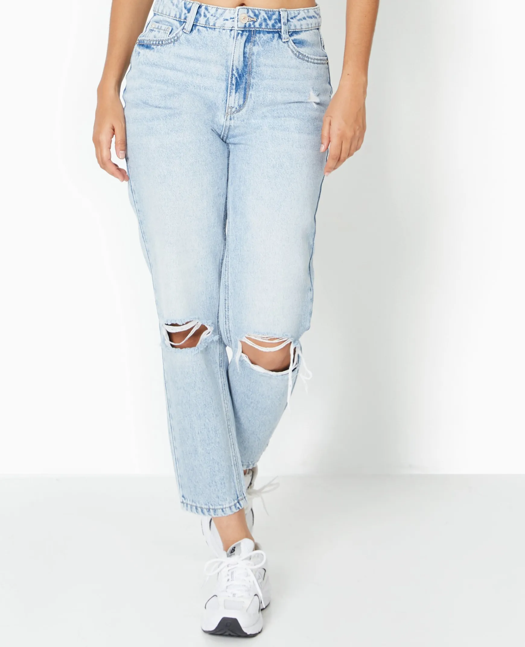 Pimkie Toute La Collection|Pimkie Positive^Jean Mom Taille Haute Destroy -