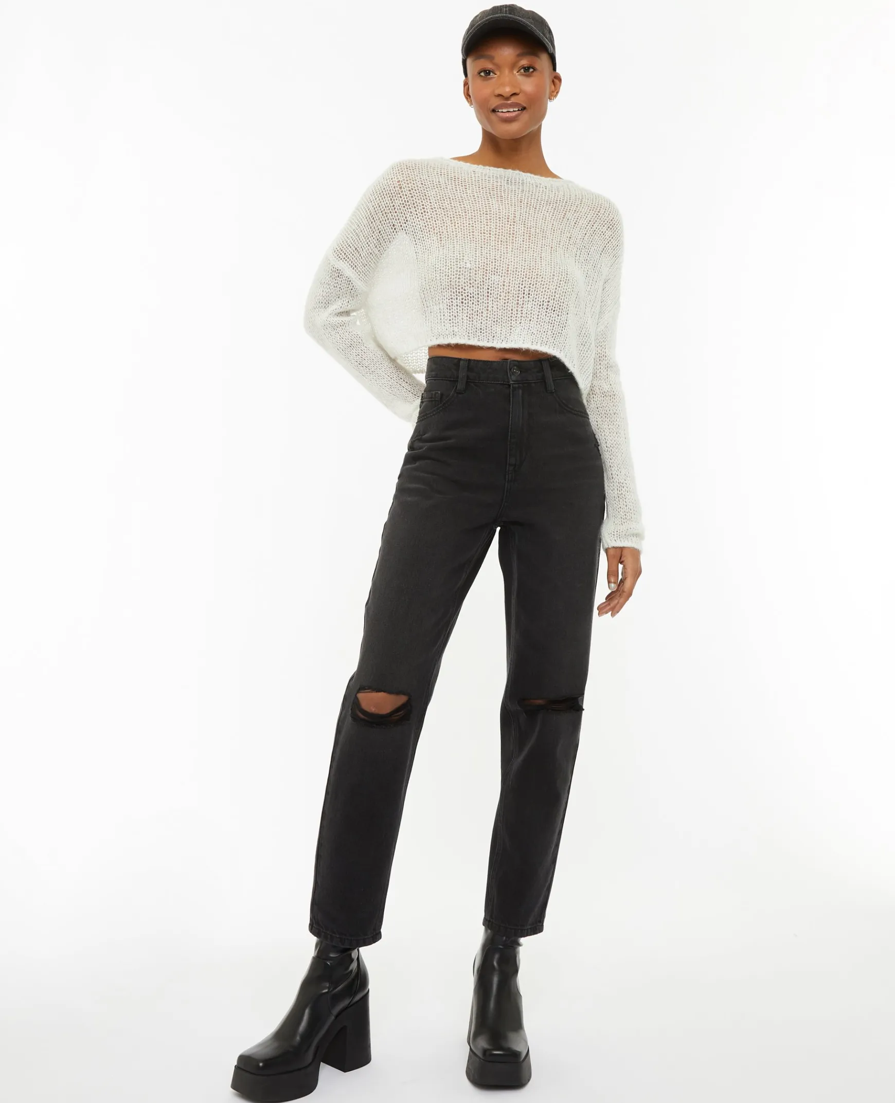 Pimkie Pimkie Positive|Jean^Jean Mom Taille Haute Trashé -