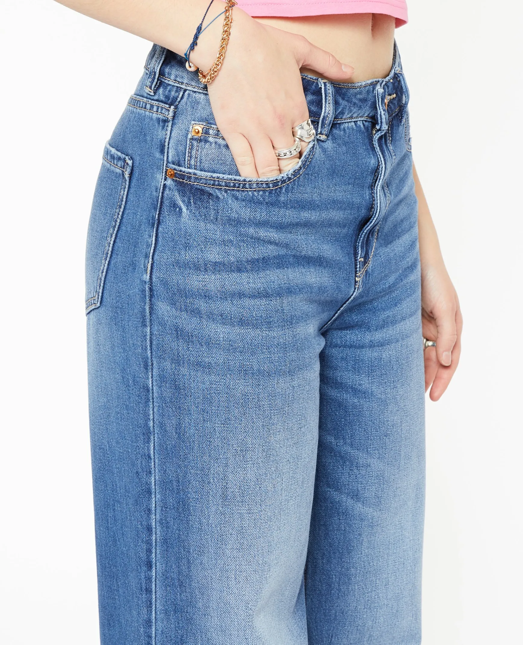 Pimkie Pimkie Positive|Jean^Jean Wide Taille Haute -