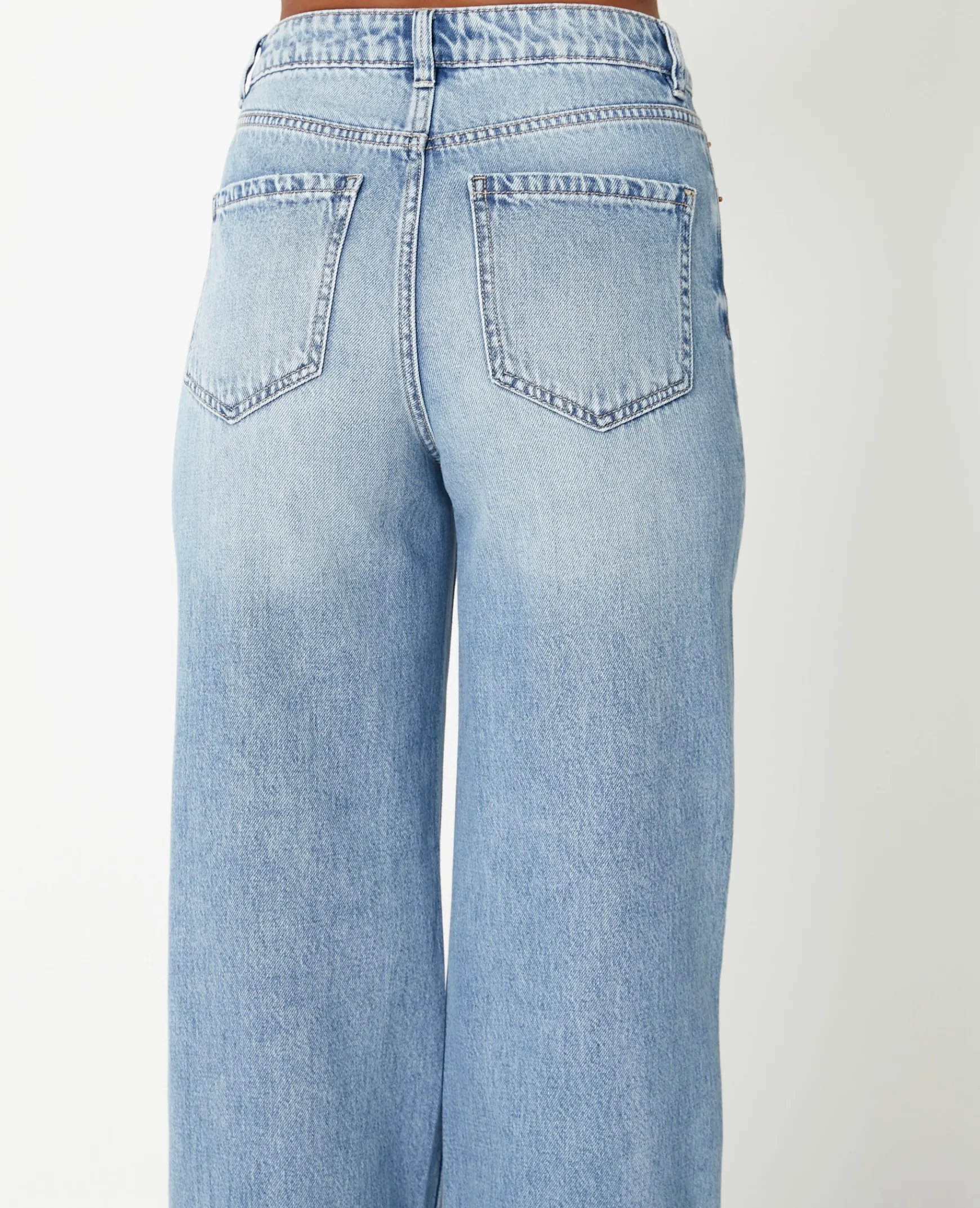 Pimkie Pimkie Positive|Jean^Jean Wide Taille Haute - Bleu