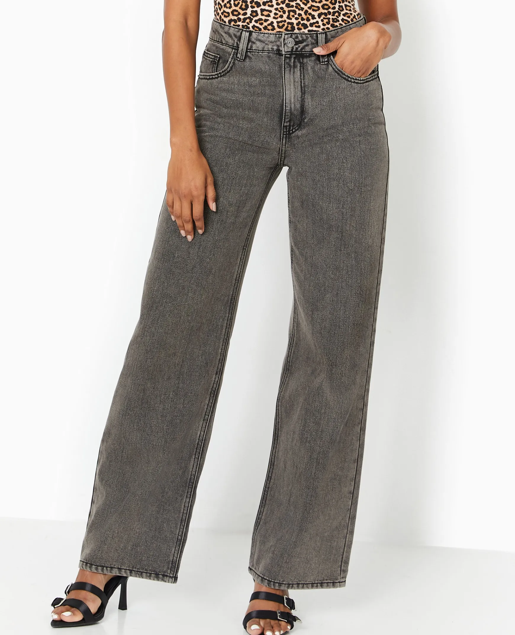 Pimkie Pimkie Positive|Jean^Jean Wide Taille Haute -