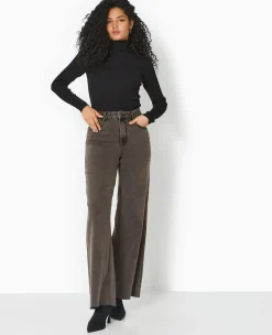 Pimkie Toute La Collection|Pimkie Positive^Jean Wide Taille Haute Avec Bas Coupés -