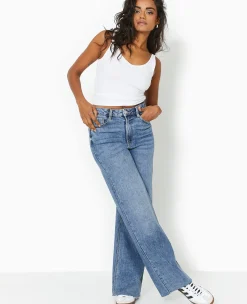 Pimkie Toute La Collection|Jean^Jean Wide Taille Haute Avec Bas Coupés -