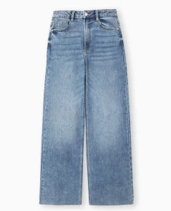 Pimkie Toute La Collection|Jean^Jean Wide Taille Haute Avec Bas Coupés -