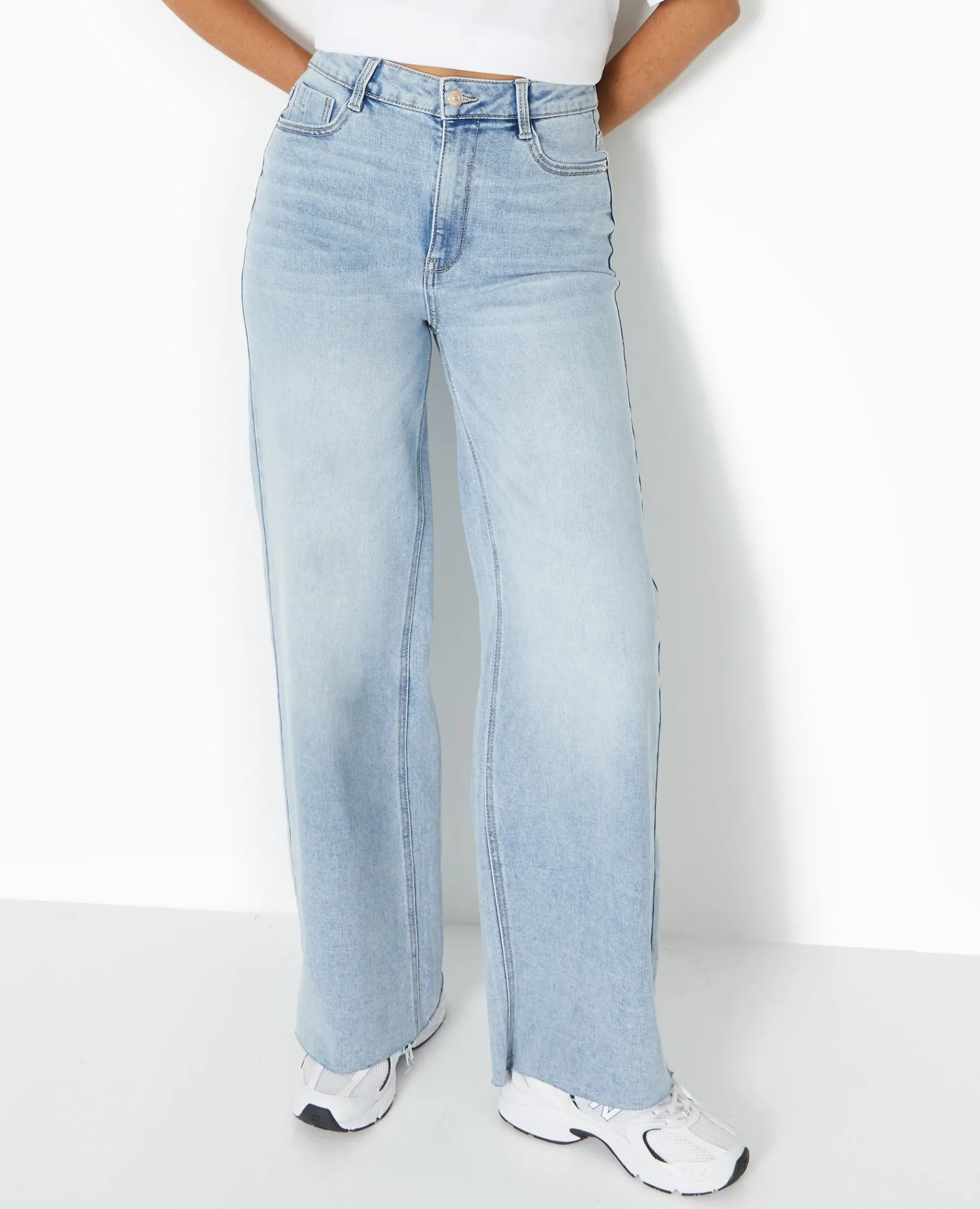 Pimkie Toute La Collection|Jean^Jean Wide Taille Haute Bas Coupés -