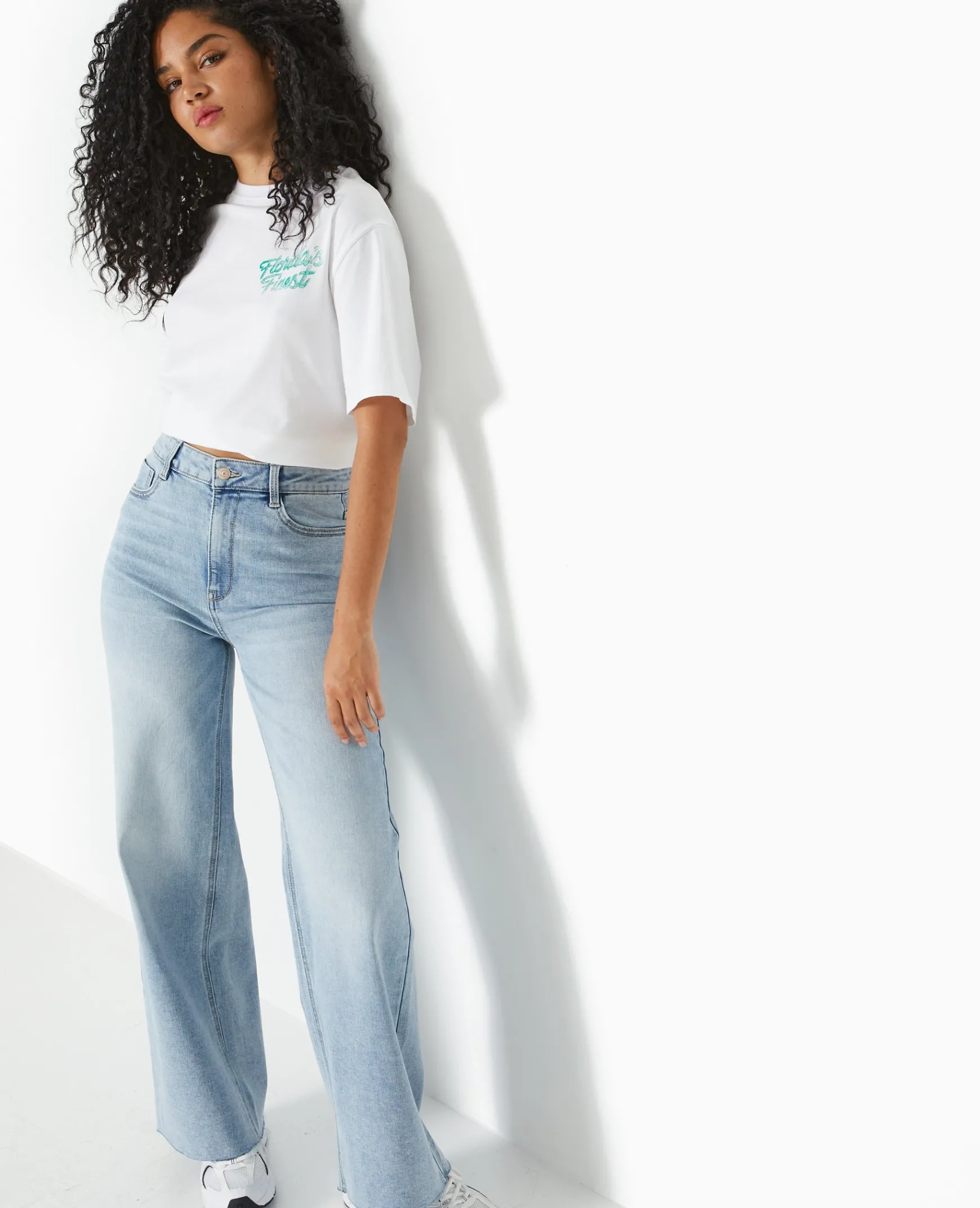 Pimkie Toute La Collection|Jean^Jean Wide Taille Haute Bas Coupés -