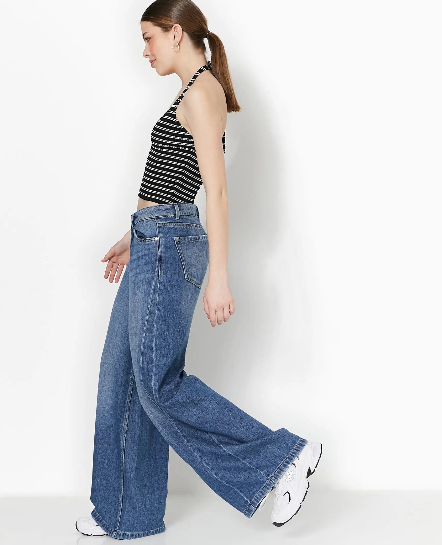 Pimkie Pimkie Positive|Jean^Jean Wide Ultra Large Taille Basse -