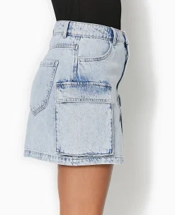 Pimkie Pimkie Positive|Jupe^Jupe Courte En Jean Avec Poches Plaquées -