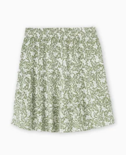 Pimkie Jupe^Jupe Courte En Tissu Effet Froissé Motif Fleurs -