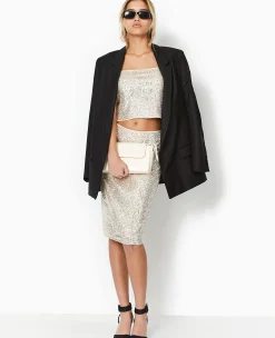 Pimkie Toute La Collection|Ensembles^Jupe Droite Avec Sequins Longueur Genoux -