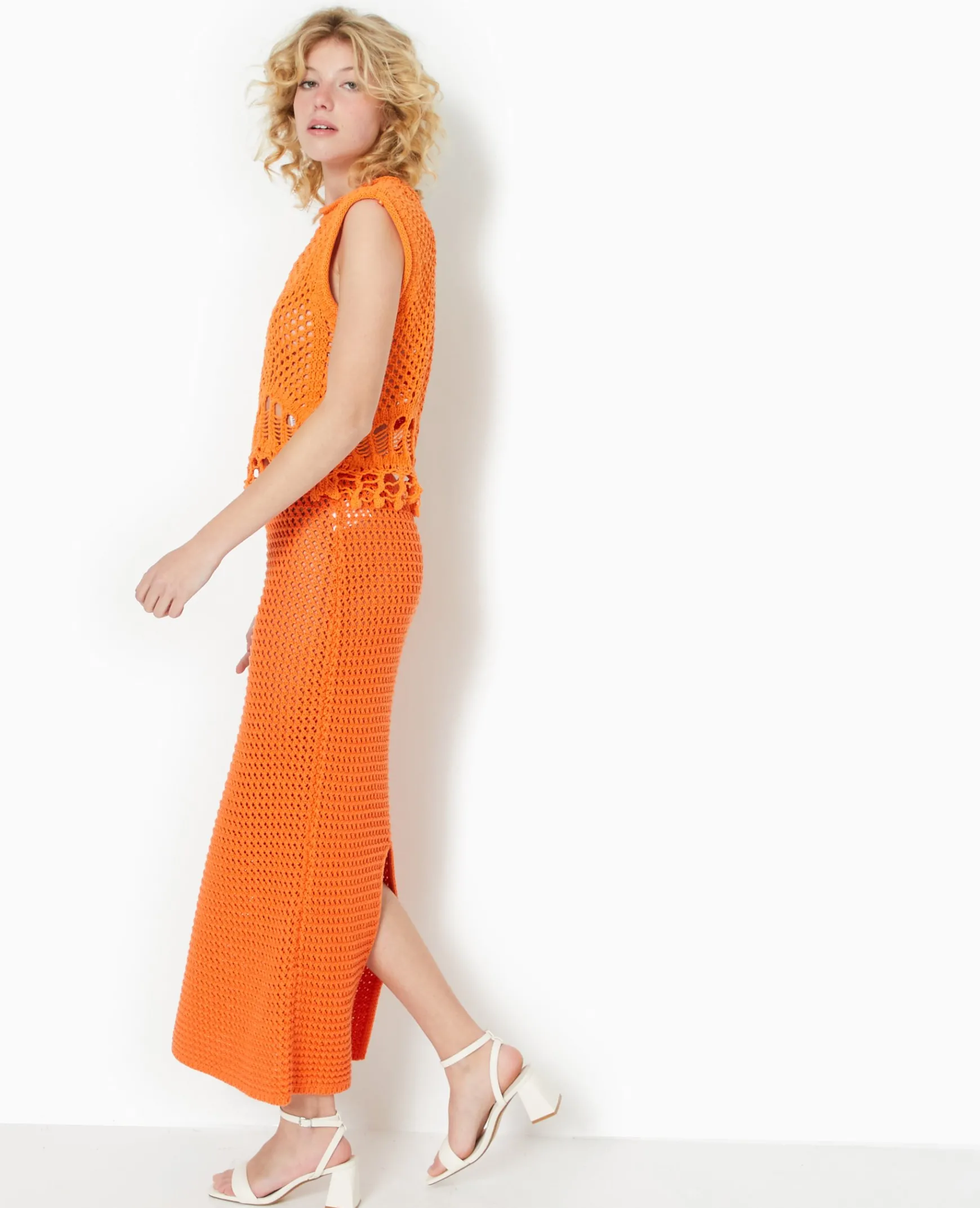 Pimkie Ensembles|Jupe^Jupe Droite En Maille Ajourée -