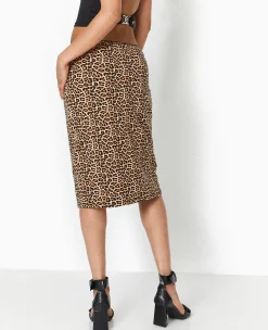 Pimkie Jupe^Jupe En Jersey Longueur Genoux Motif Léopard -