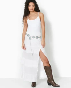 Pimkie Jupe^Jupe Longue Avec Volants Et Broderie Anglaise -