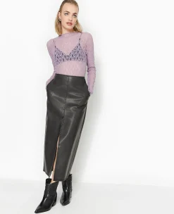 Pimkie Jupe^Jupe Longue En Faux Cuir Used -