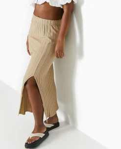 Pimkie Jupe^Jupe Longue En Maille Côtes Plates -