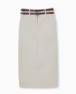Pimkie Jupe^Jupe Longue En Toile Avec Ceintures -
