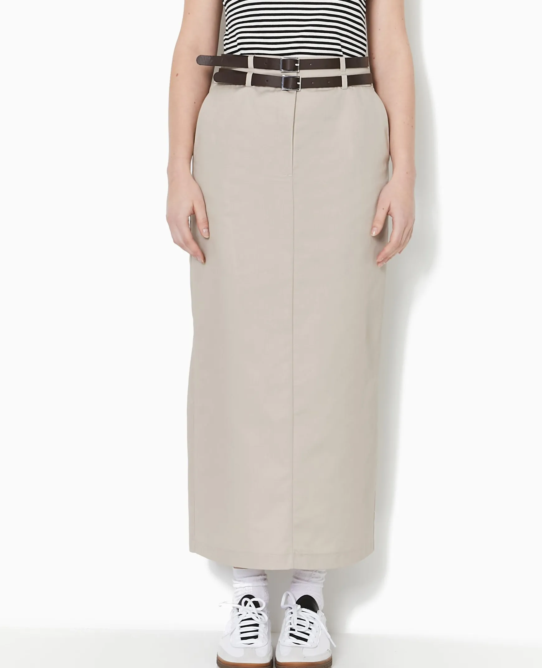 Pimkie Jupe^Jupe Longue En Toile Avec Ceintures -