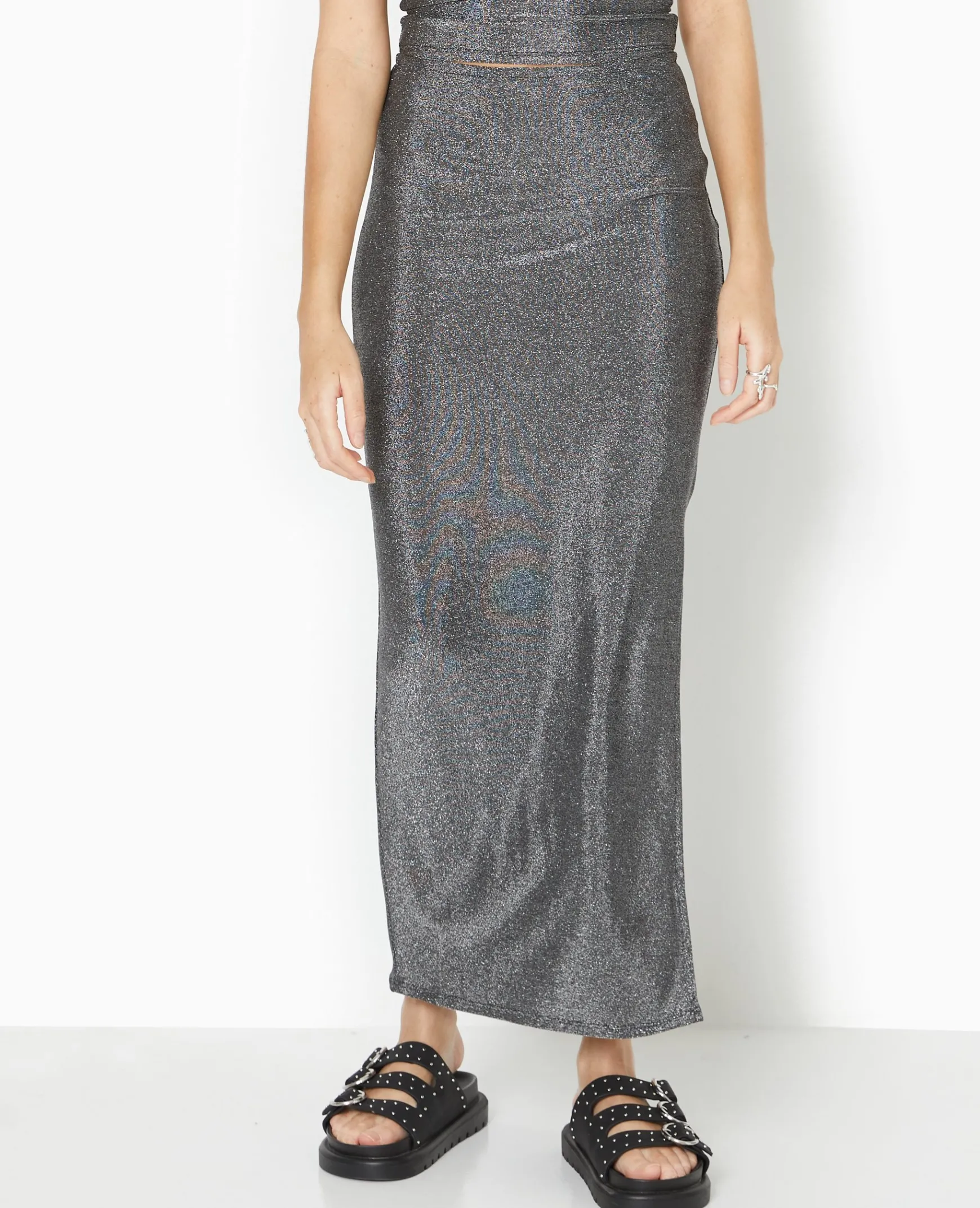 Pimkie Toute La Collection|Jupe^Jupe Longue Et Droite Avec Lurex -