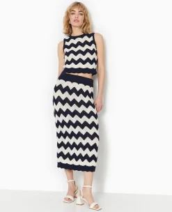 Pimkie Ensembles|Jupe^Jupe Longue Et Droite En Maille Ajourée -
