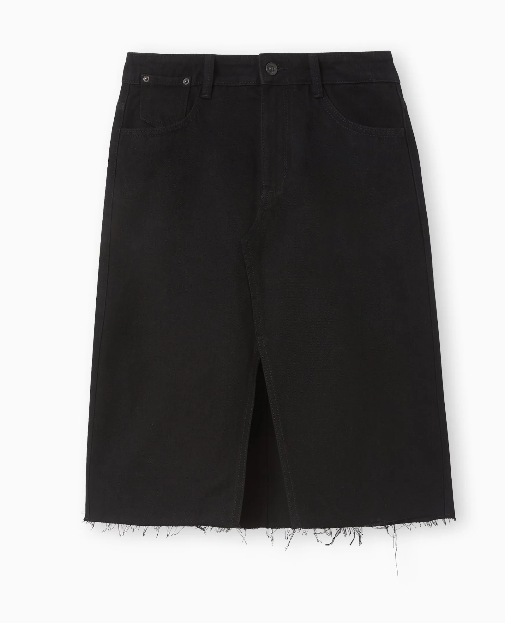 Pimkie Toute La Collection|Pimkie Positive^Jupe Midi En Jean Bas Coupés -