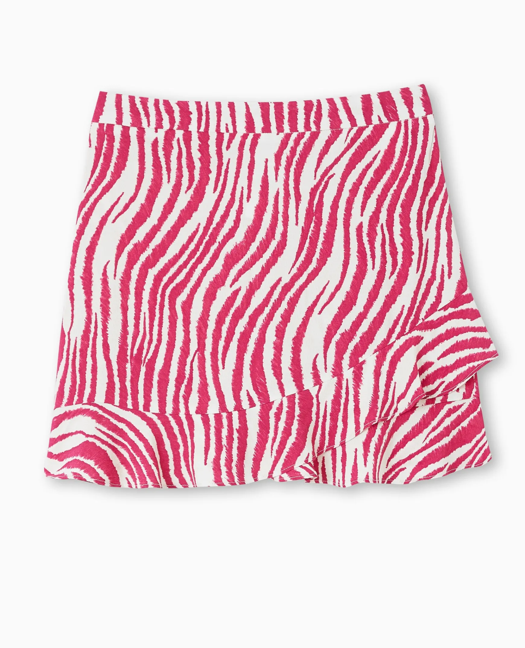 Pimkie Jupe^Jupe Volantée En Tissu Fluide Motif Zè;bre -