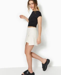 Pimkie Jupe^Jupe-short En Tissu Effet Lin Rustique -
