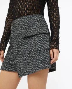 Pimkie Jupe|Ensembles^Jupe-short En Tweed Avec Poche -