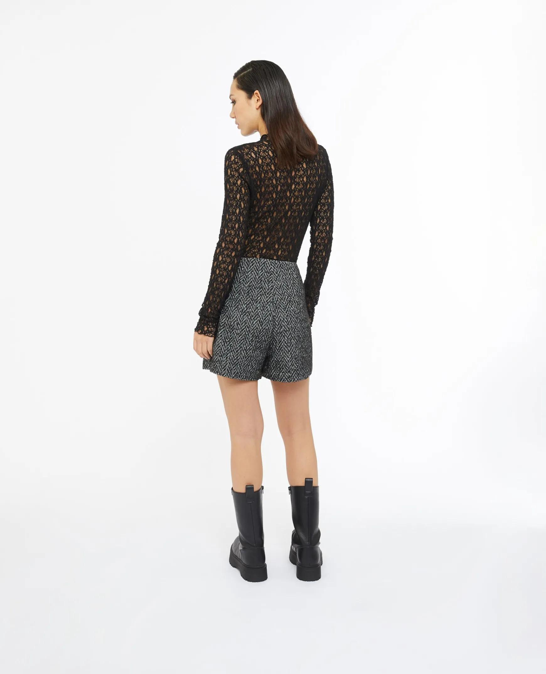 Pimkie Jupe|Ensembles^Jupe-short En Tweed Avec Poche -