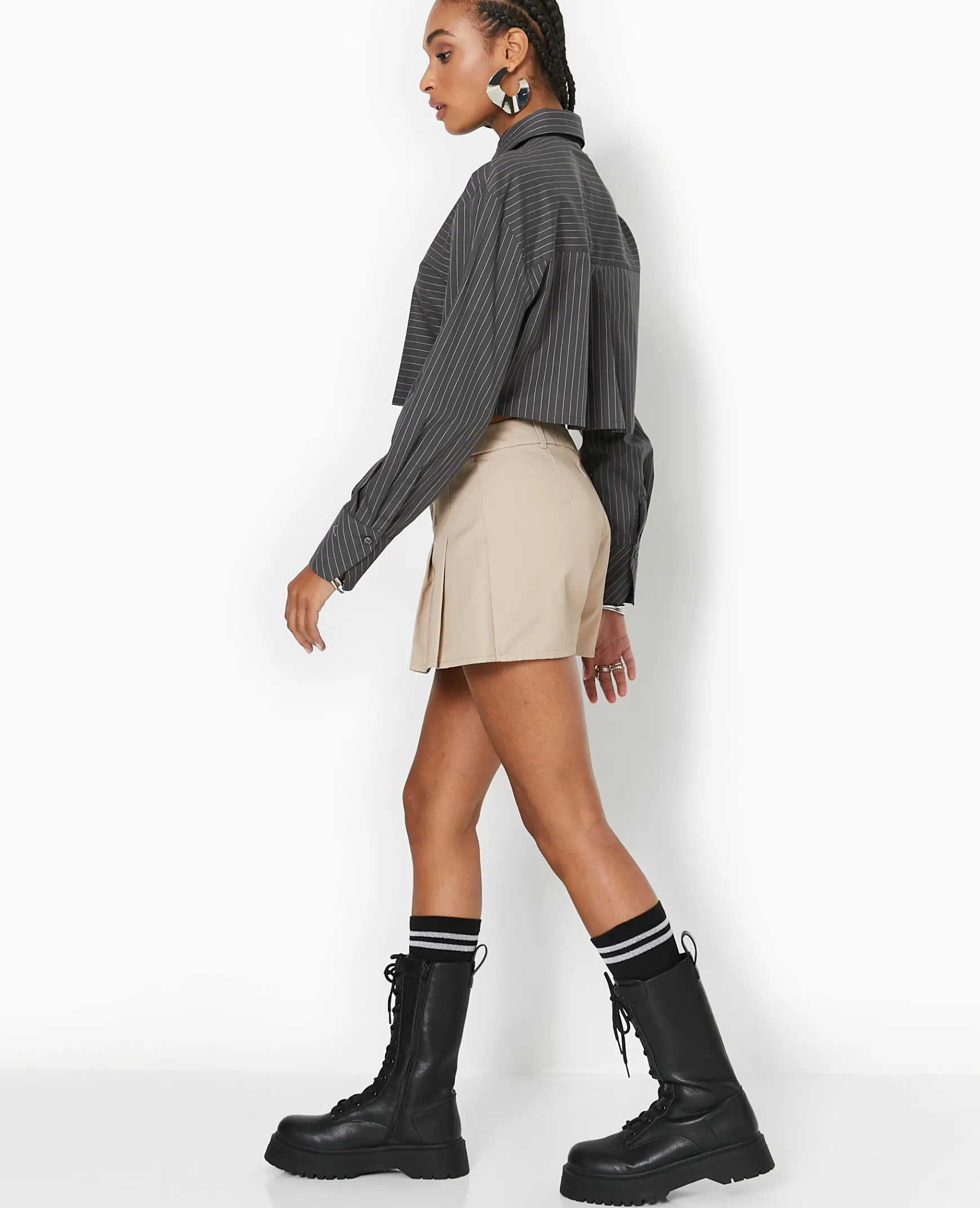 Pimkie Jupe^Jupe-short Taille Basse Avec Pinces -
