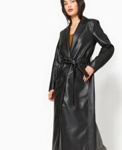 Pimkie Toute La Collection|Pimkie Positive^Manteau Long En Simili Cuir -