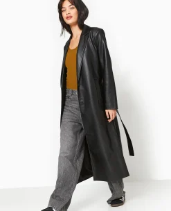 Pimkie Toute La Collection|Pimkie Positive^Manteau Long En Simili Cuir -
