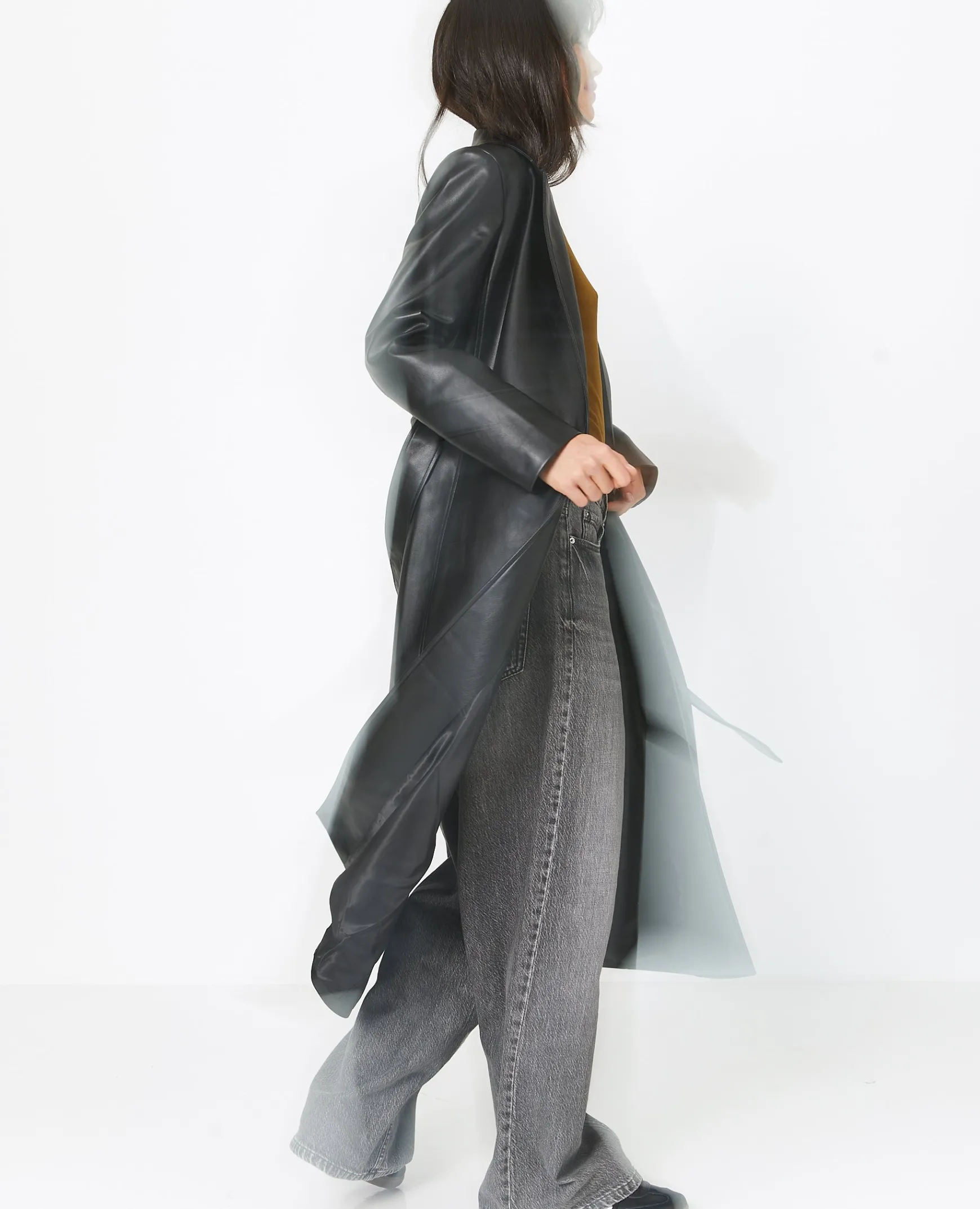 Pimkie Toute La Collection|Pimkie Positive^Manteau Long En Simili Cuir -
