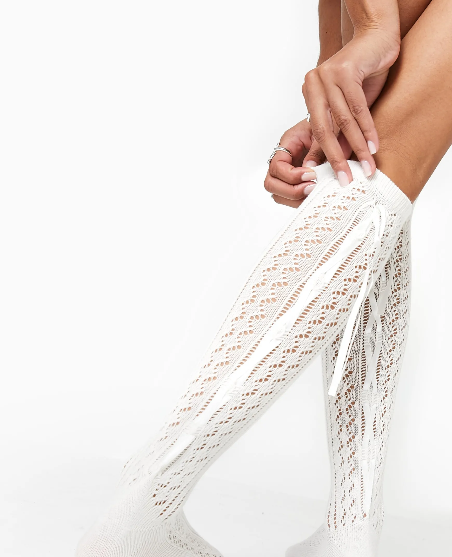 Pimkie Collants Et Chaussettes^Paire De Chaussettes Avec Rubans Satinés -