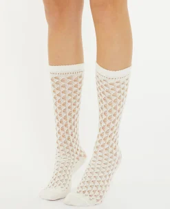 Pimkie Collants Et Chaussettes|Pimkie Positive^Paire De Chaussettes Hautes En Maille Ajourée -
