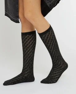 Pimkie Collants Et Chaussettes|Toute La Collection^Paires De Chaussettes Hautes Avec Fils Lurex -