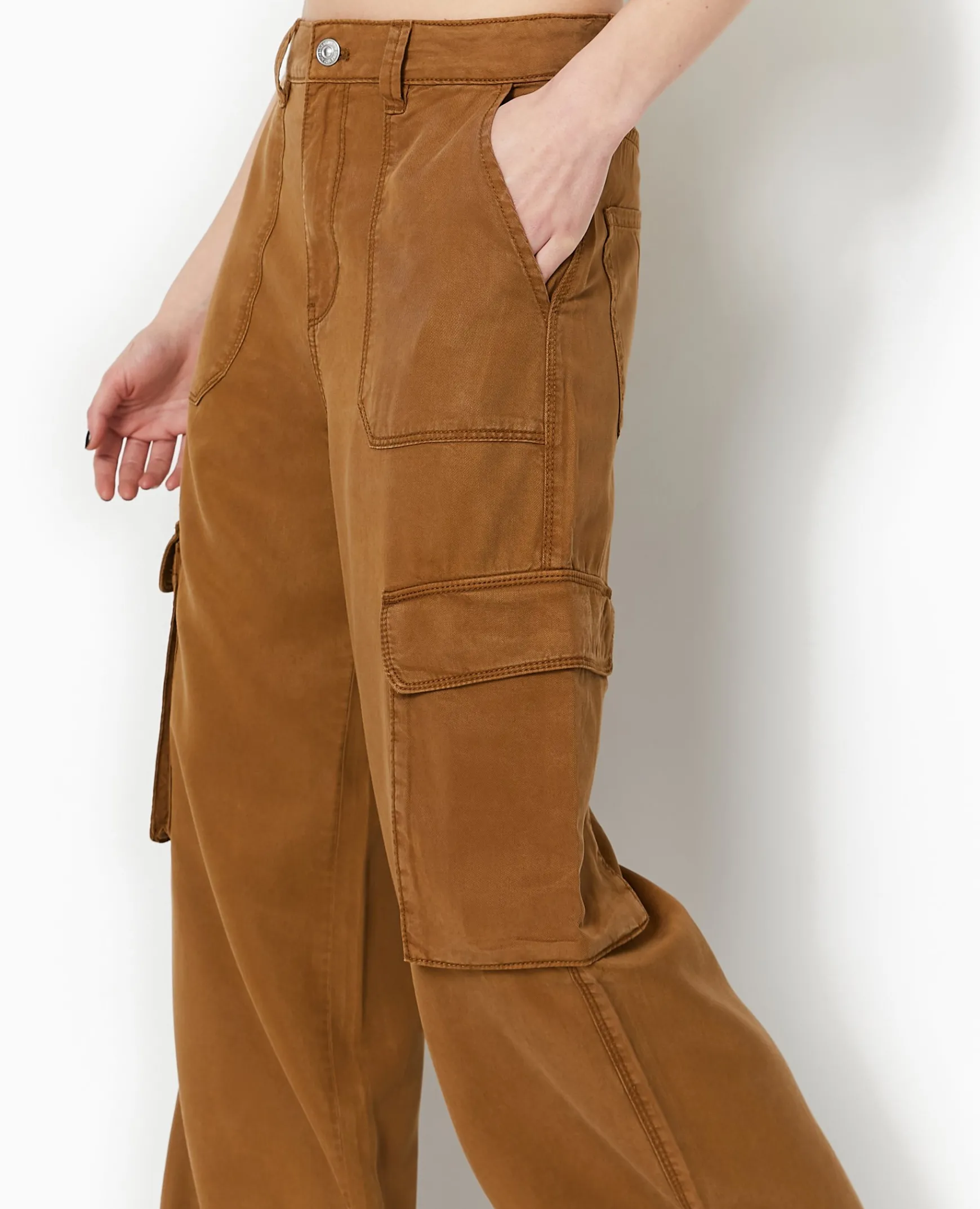 Pimkie Pantalon^Pantalon Cargo En Tissu Fluide Tencel -