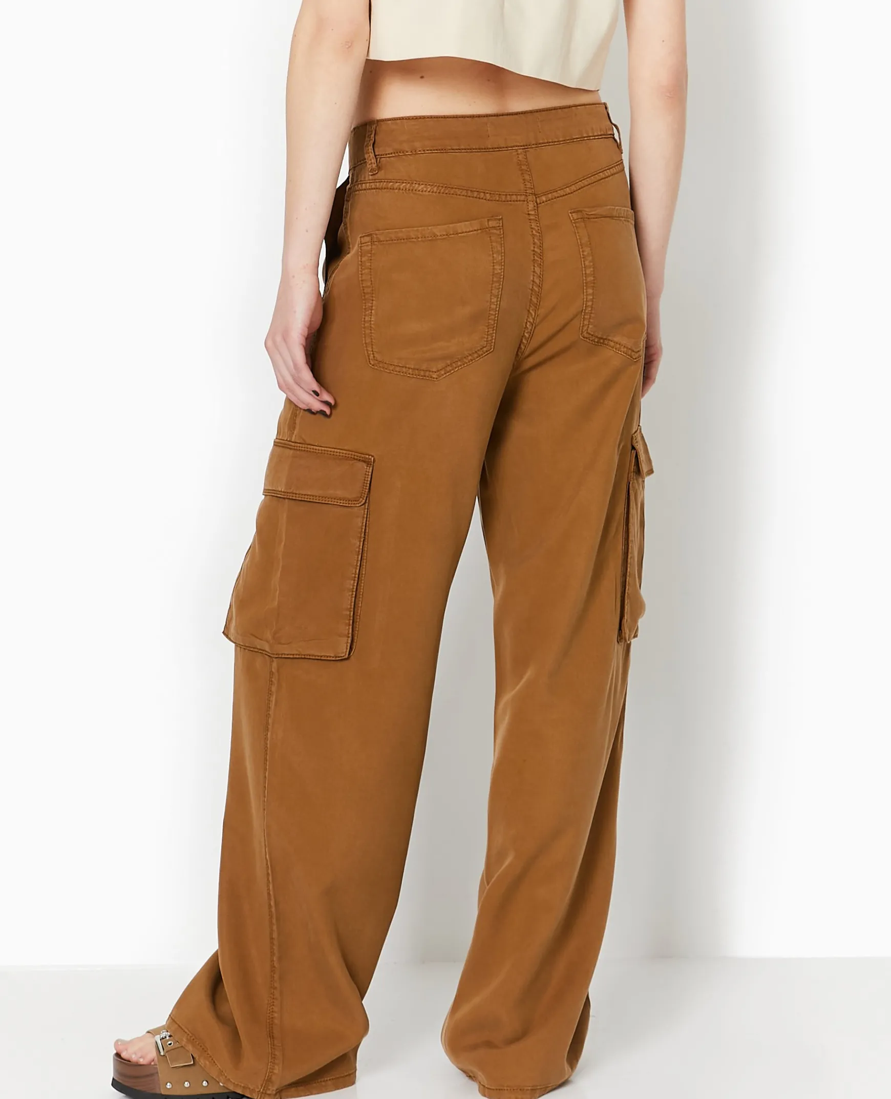 Pimkie Pantalon^Pantalon Cargo En Tissu Fluide Tencel -