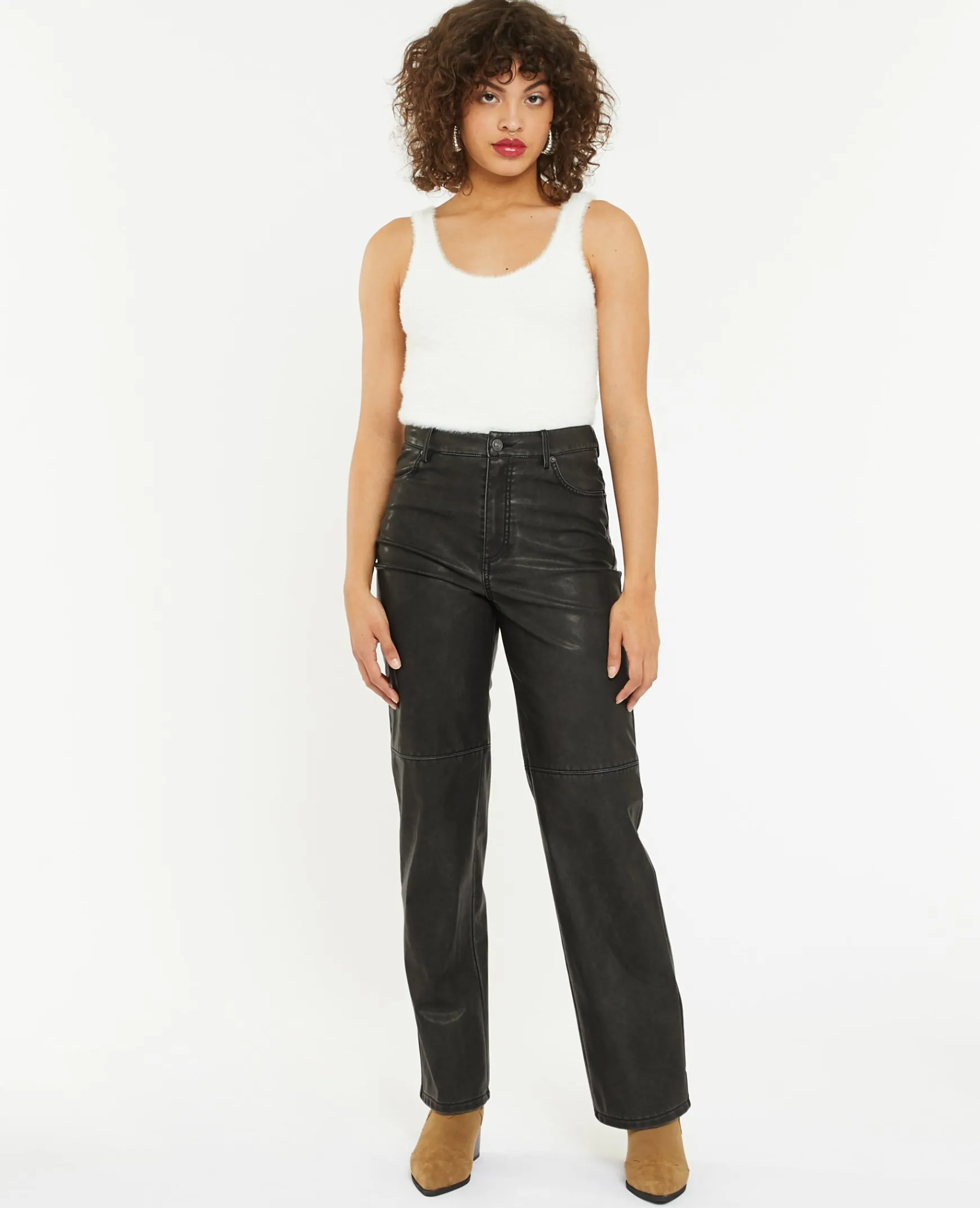 Pimkie Pantalon^Pantalon Droit En Simili -