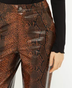 Pimkie Pantalon^Pantalon Droit En Simili Effet Python -