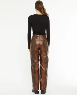 Pimkie Pantalon^Pantalon Droit En Simili Effet Python -